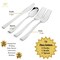 300 Pack 75 Guests - Plastic Disposable Cutlery Silverware Set (Extra Forks)